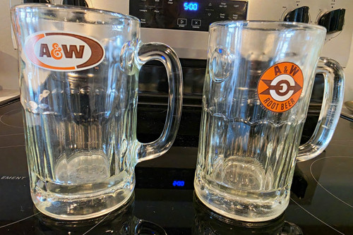 Vintage root beer glass - beer,